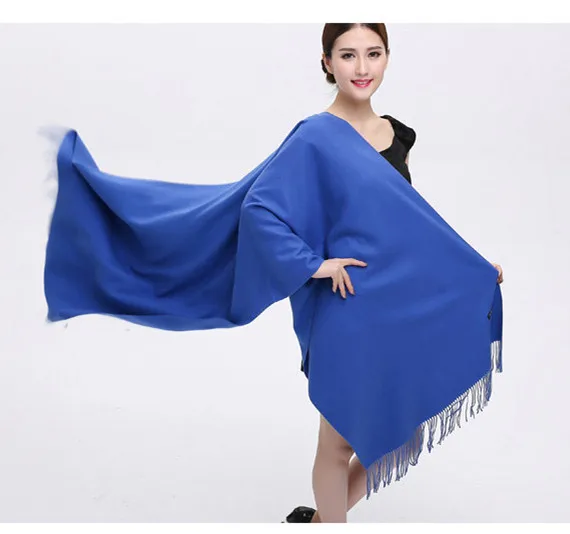 Cashmere Silk Shawl Solid 200*65cm Echarpe Luxury Designer Scarf Winter 2016 Womens Fall Fashion Thick Scarf Brand Free