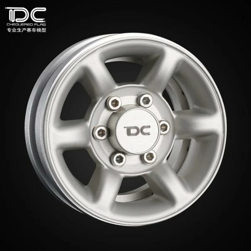 1.55inch Metal Beadlock Wheels & Cap for 1/10 Remote Control RC Crawler Cars CNC Machined Aluminum (PAJERO ) 6061 T6 Alu7075