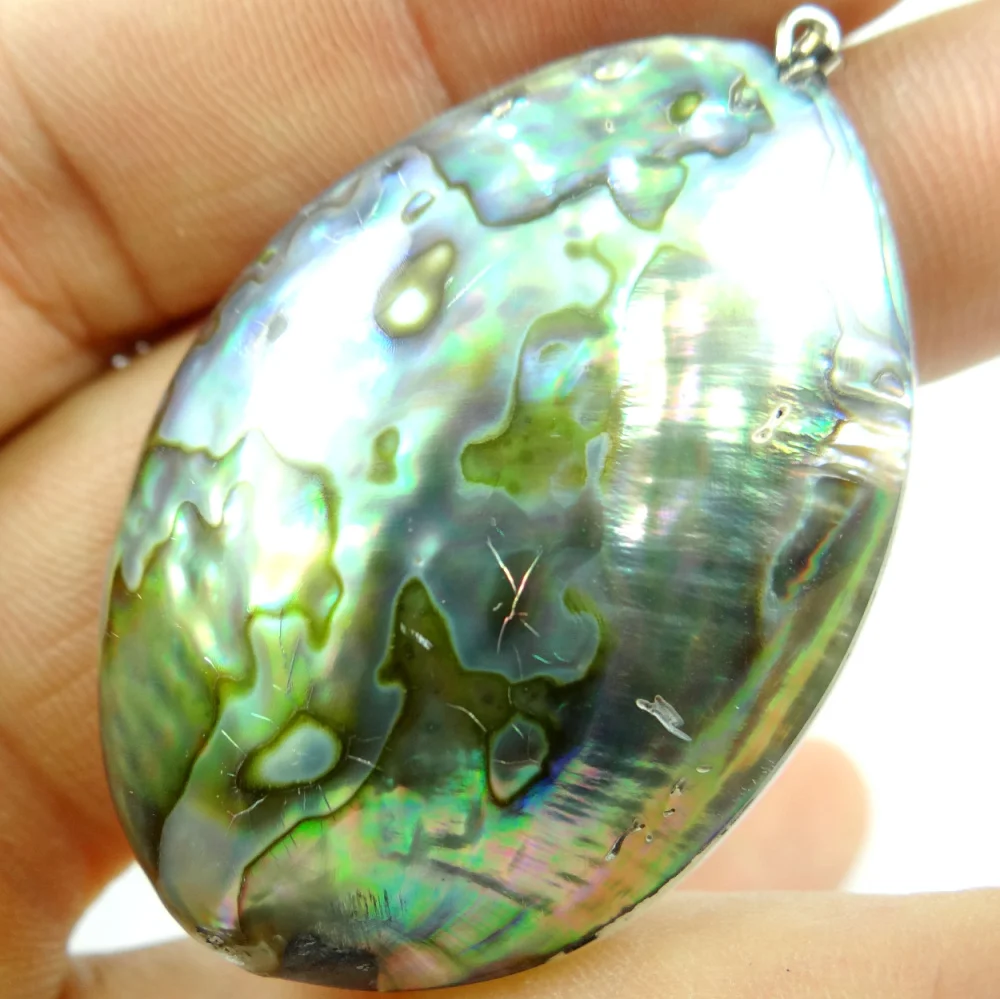 Free shipping Fashion Design Natural Abalone Shell Charms Pendant necklace for women Jewelry Making jewelry DIY Findings 1PC