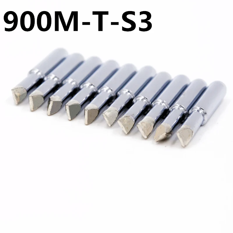 

SZBFT 10pcs 900M-T-S3 Leader-Free Solder Iron Tip soldering sting for Hakko 936