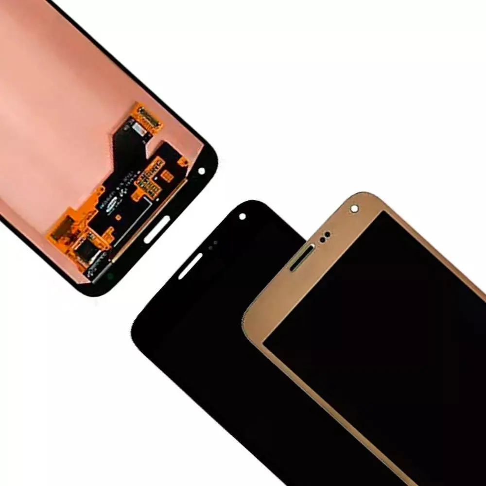100% testowane Super AMOLED dla SAMSUNG S5 NEO G903 wyświetlacz LCD wypalić cień ekran LCD dotykowy Digitizer zgromadzenie