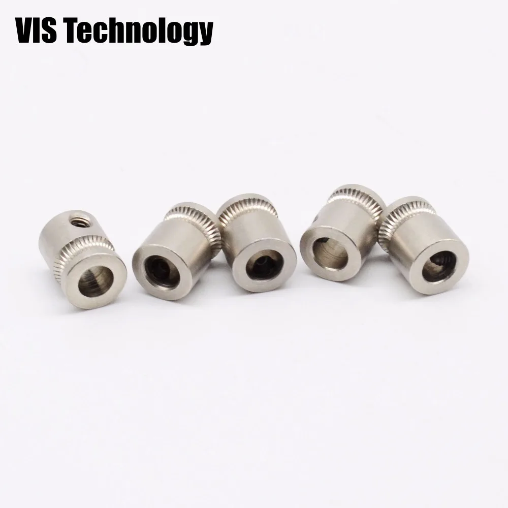 

50pcs/lot Stainless Steel MK8 Drive Gear both for 1.75&3.0mm Plastic Filament 3D Printer Reprap Extruder