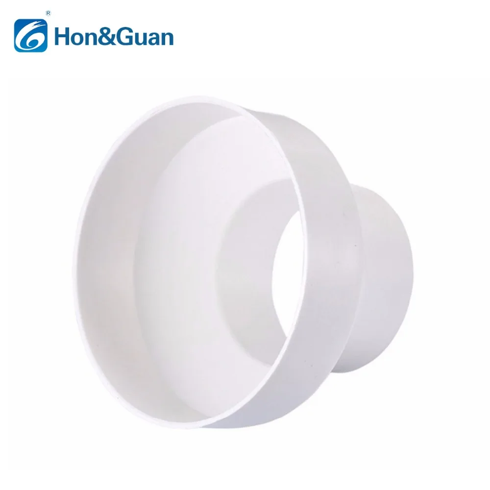 Hon&Guan Straight Duct Reducer and Increaser Adaptor Tube Connector Inline Heating Cooling Vent for Ducted Fan Pipe Ventilation