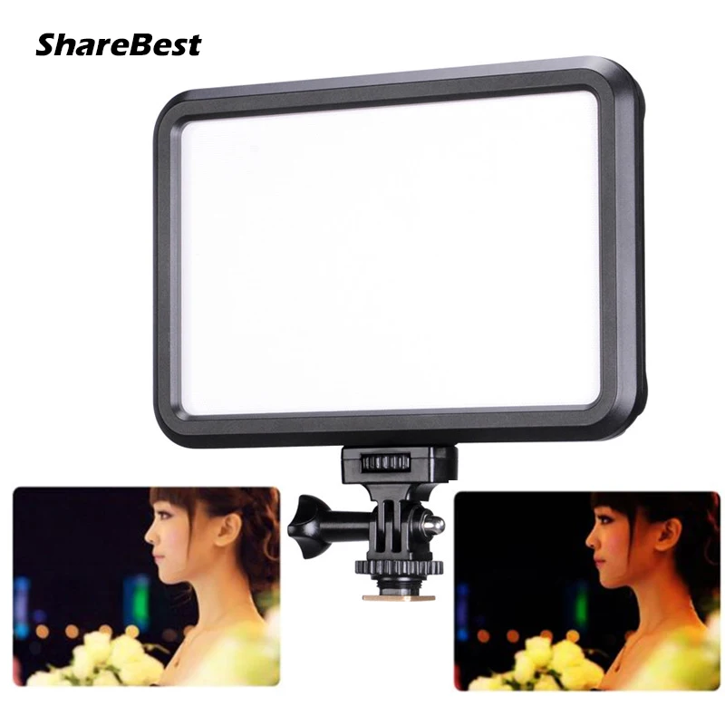 Chips de luz LED Ra95 Ultra finos, iluminación de vídeo bicolor 3200K-5600K, para Canon, Nikon, Sony, cámara DSLR DV, novedad