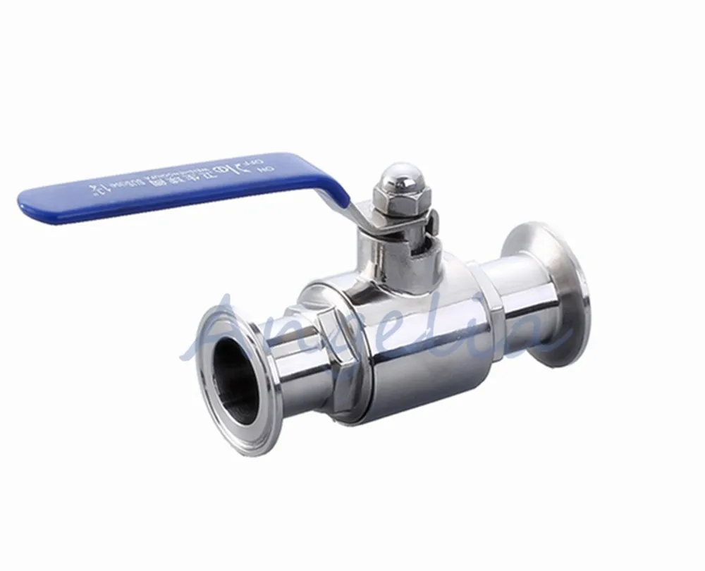 

3/4" Stainless Steel 304 Straight Clamp Sanitary valves Ball Valve Water Oil