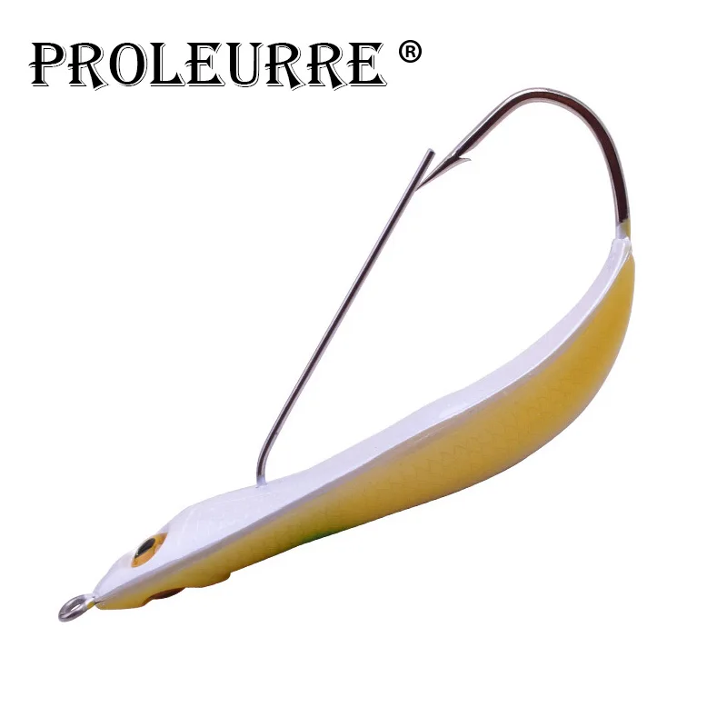 Proleurre Anti Grass Hook Fishing Spoon Lures 8cm 20g Artificial Bait Curved VIB Wobbler All Water Crankbaits Fishing Tackle