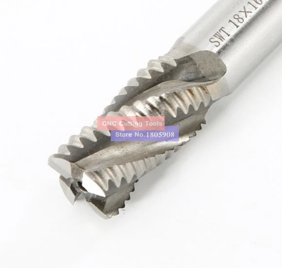 1pcs HSS-AL 4F 6/8/10/12/14/16/18/20/22/25/28/30/32mm end wave edge mills milling cutter machine tool Roughing cutter