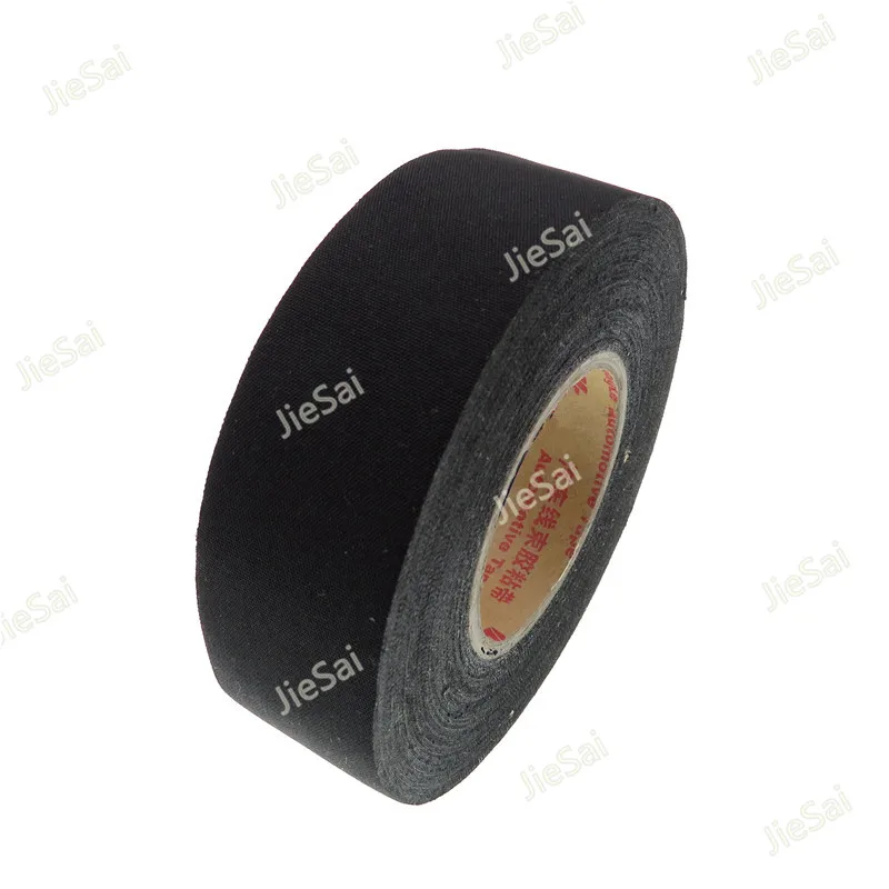 Universal Canvas Tape Automotive Wiring Harness Black Car Acetate Adhesive Tape Polyester Fiber Cloth Tape