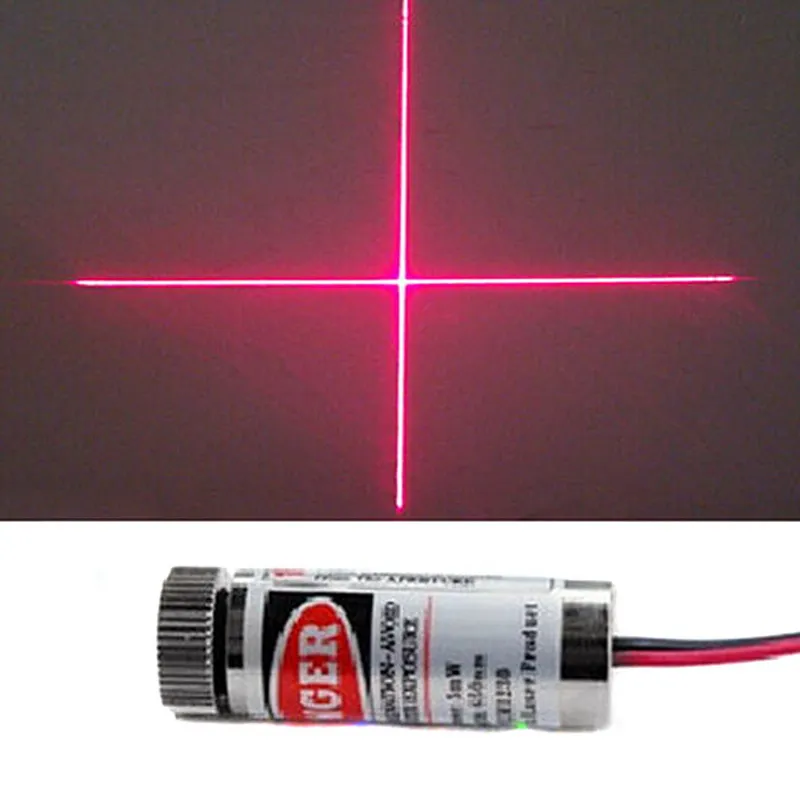 High Quality Red Line Laser Module 5mW 650nm Focus Adjustable Laser Head 5V Industrial Grade Free VE461 P50