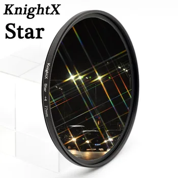 KnightX 스타 필터 52MM 58MM 67MM 4 6 8 포인트 라인 캐논 니콘 d3200 d5200 1200d 600d 100d t5i d5500750d t5 a57 렌즈 DSLR 