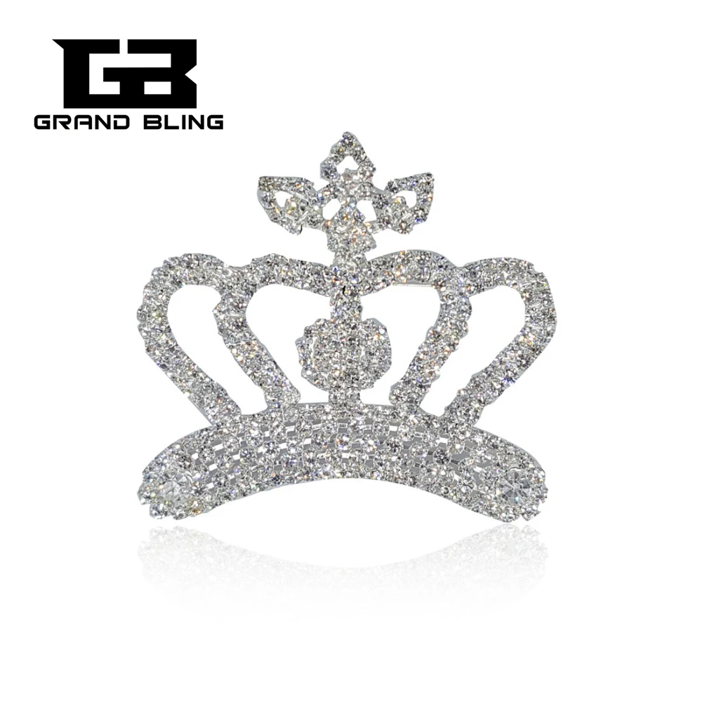 Amazing Blingbling Rhinestone Crown Brooches Pins Jewelry Gift for Women