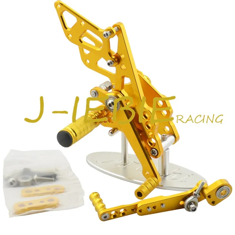 CNC Racing Rearset Adjustable Rear Sets Foot pegs For Suzuki GSXR 600 750 GSXR600 GSXR750 2011 2012 2013 2014 2015 2016 GOLD