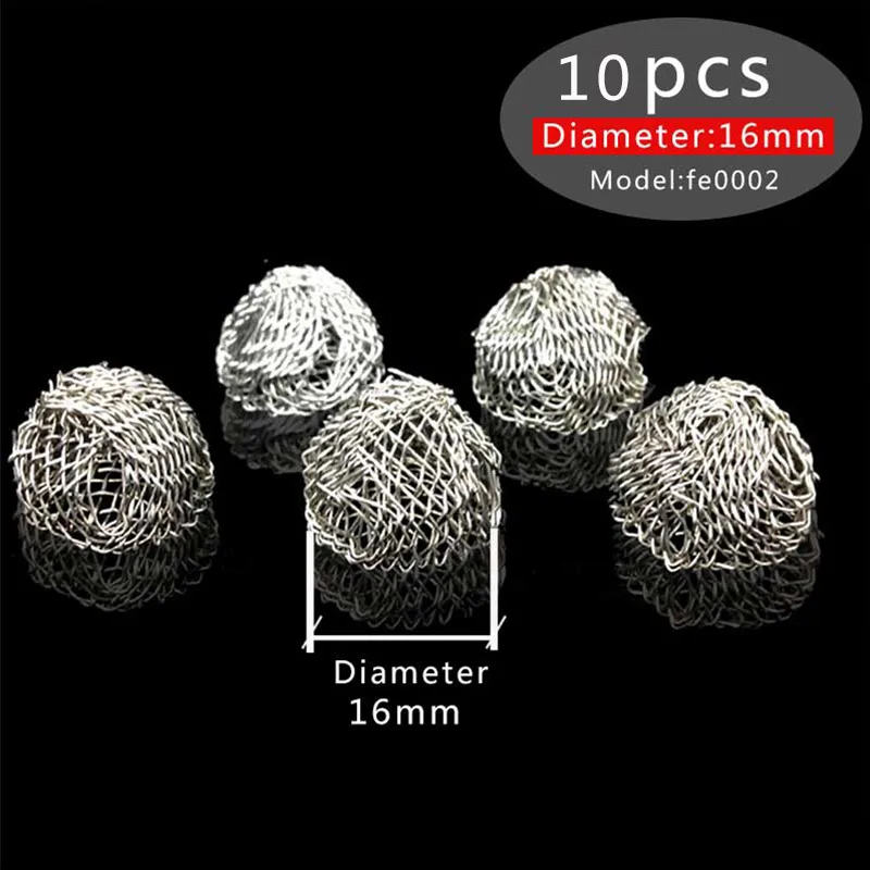 RU-10Pcs 17mm-20mm Silver Tone Tobacco Smoking Pipe Filters Combustion Supporting Net Filter Smoking Pipe fe0001-fe0006