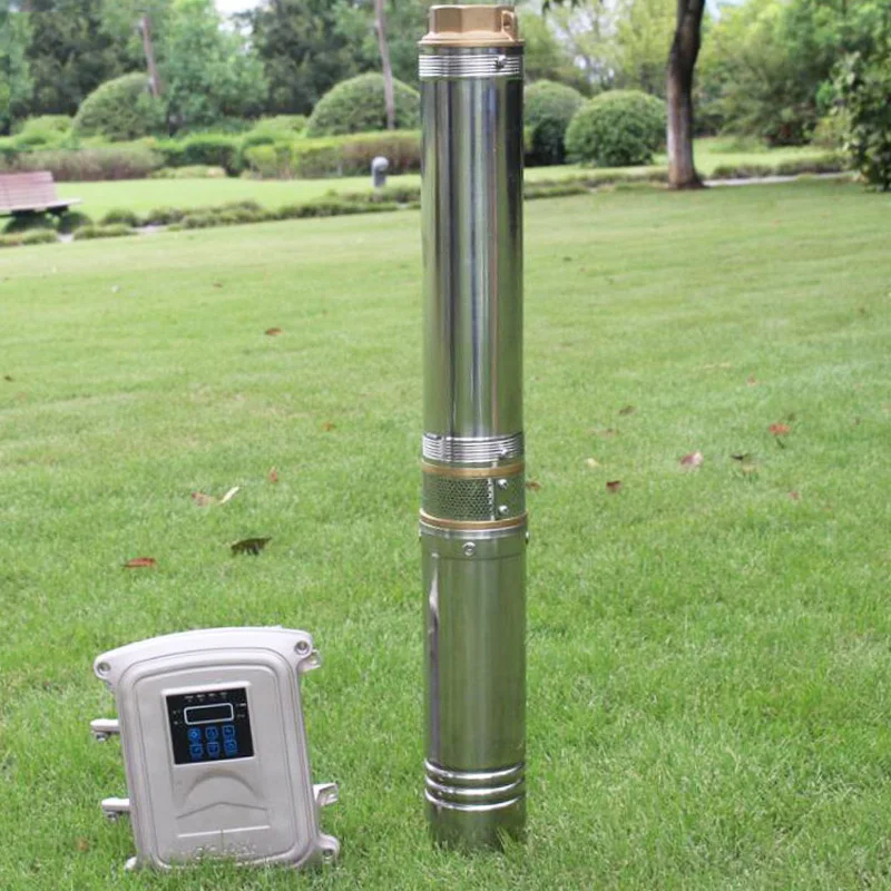 FREE CONTROLLER 95m high speed water solar pump with permanent magnet synchronous motor 72Vsolar submersible pump for irrigation