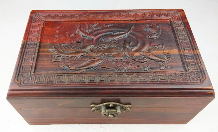 

Wooden house red wood jewelry box jewelry box red wood carving furniture of solid wood crafts gift ornaments