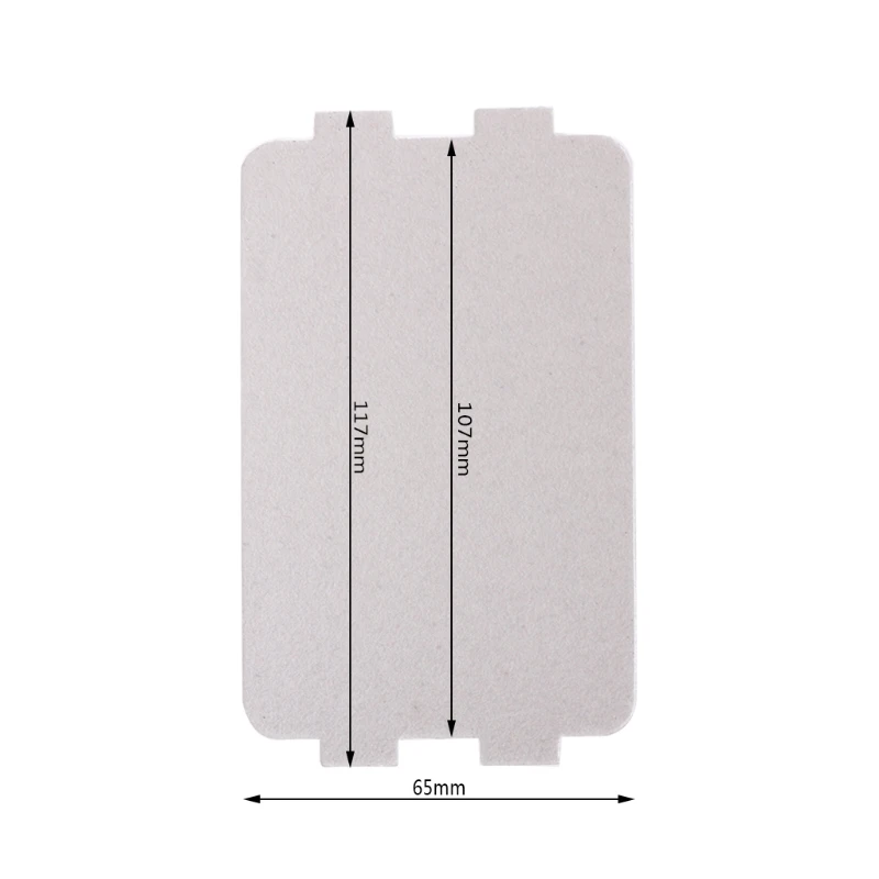 Placa de mica para forno de micro-ondas, 5 unidades, folha de substituição grossa peça de reposição 107x64mm para midea mar28