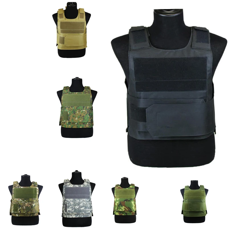 Tactical Vest Military Camouflage Body Armor Sports Wear Hunting Security Protective Vest Army Molle Vest With 7 Colors DYF005