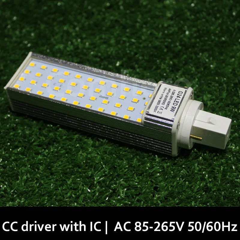 

6pcs/lot g24d-1 g24d-2 g24d-3 led plug light 5W 7W 9W 10W 11W 14W Blanco Calido Lampara Bombillas PL LED Light 110V/220V 85-265V