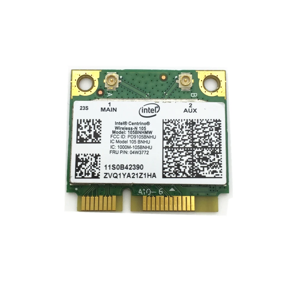 

For Intel 105 105BNHMW wireless Network N wifi mini pcie half card 04w3772 for M92SZ EDGE72