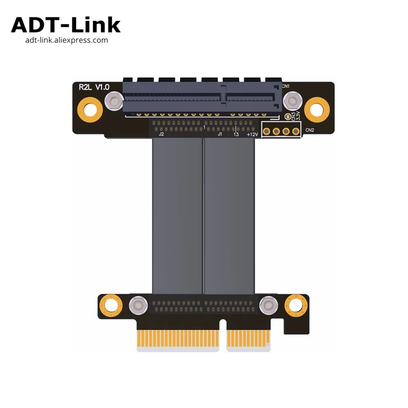 

PCIe 3.0 x4 Male to x4 Female Extension Cable 32G/bps PCI-E 4x Graphics SSD RAID Extender Conversion Cable Elbow Left Angled