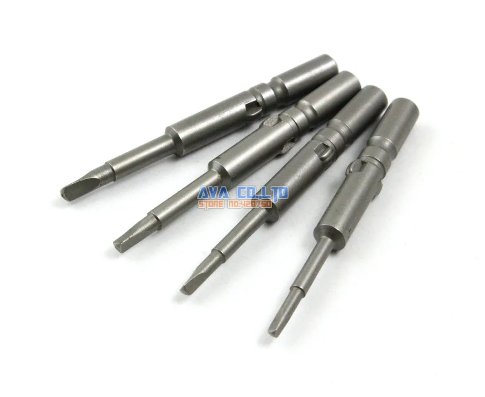 

1 Set 4 Pieces Magnetic Triangle Screwdriver Bit Set 6mm Round Shank 60mm Long
