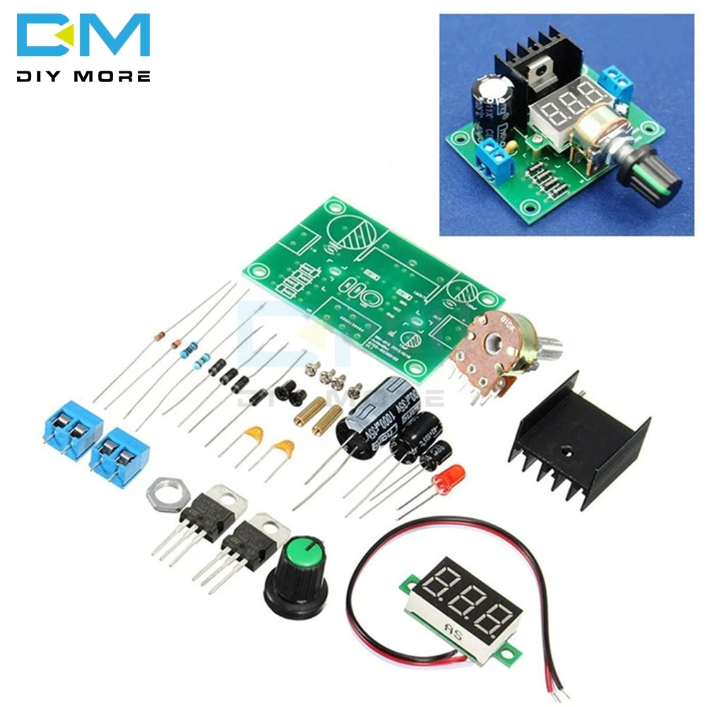 LM317 LED Display Adjustable Voltage Regulator Power Board Module Production Large Secondary School Graduation Design