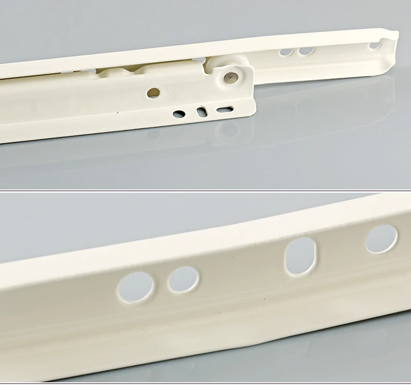 Drawer Track Slides Two Cabinet Rails Thickening Computer Table Chute Clothing Cabinets Keyboard Roller Pulley Furniture