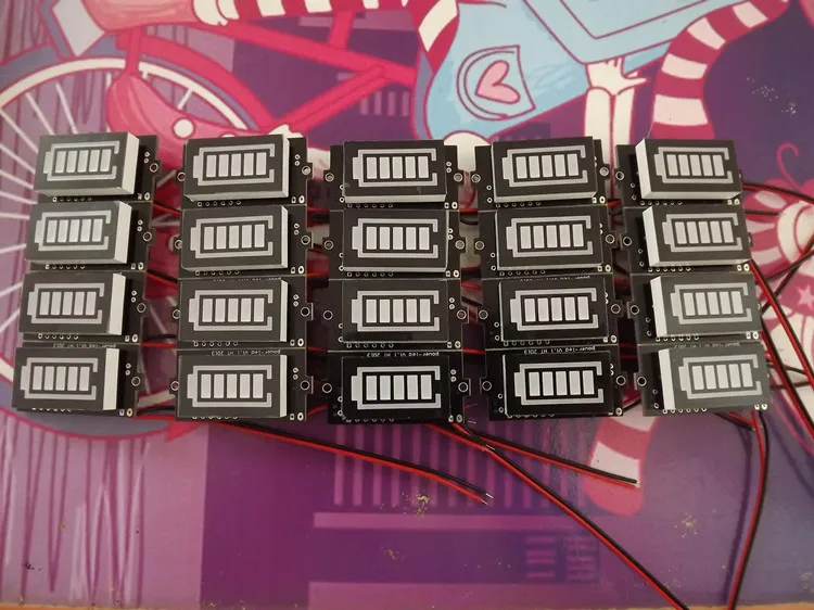 Red Battery Capacity Indicator Panel LED Battery Tester 12V Lead-acid  Car Voltmeter Voltage Monitor Meter