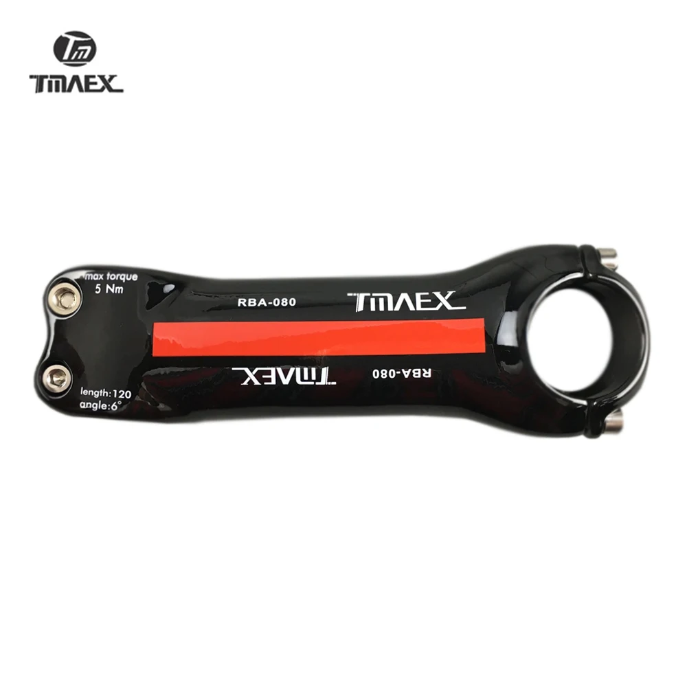 TMAEX-Full Carbon Bicycle Stem, Lightweight, MTB, Road Bike, Ultra Light, 6, 17Degrees, 31.8mm, Bicycle Accessories