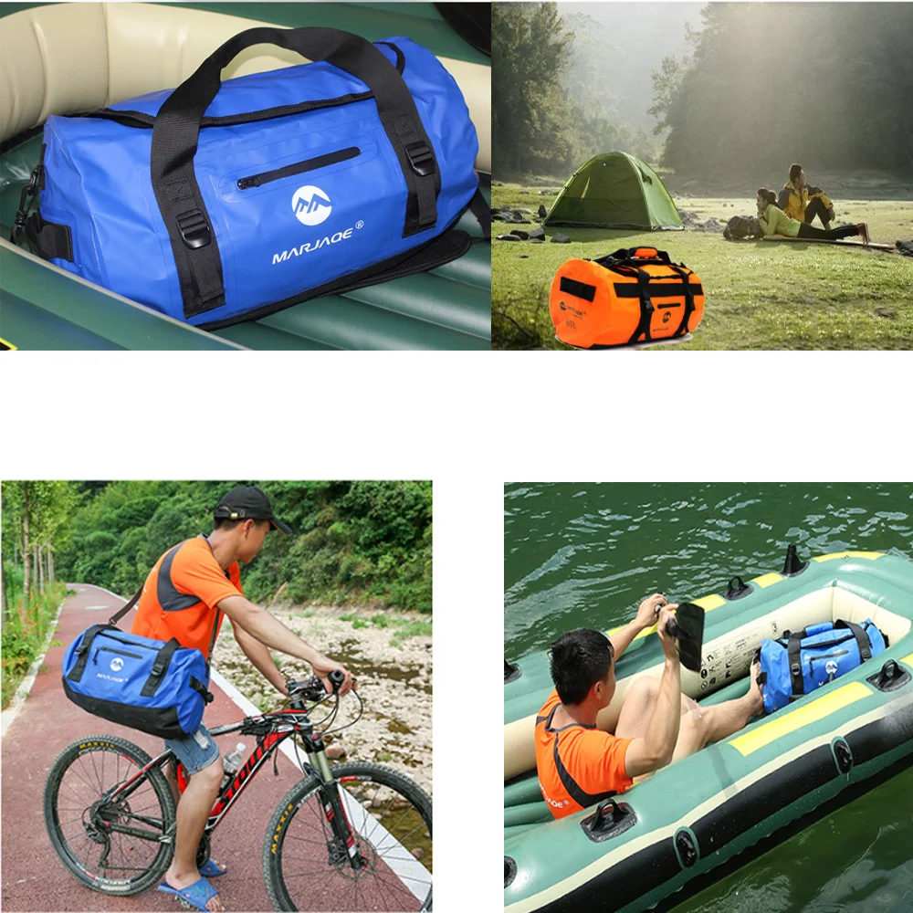 30L Thuyền Kayak Xách, Túi Đựng Đồ Chống Thấm Nước Khô Túi Ba Lô Yên Xe Hành Lý Túi Cho Du Lịch Motorcycling Cắm Trại Thuyền Buồm