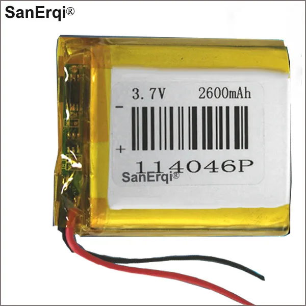 

SanErqi 3.7V 114046 114046p 2600mAh battery 10pcs