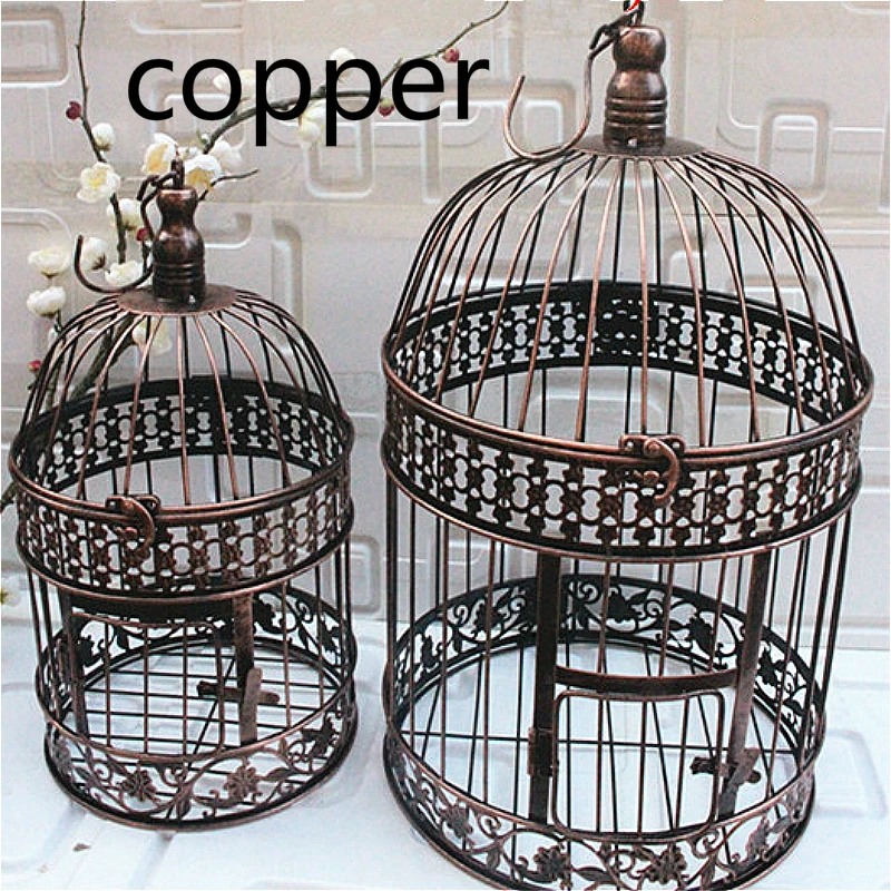 European Iron Bird Cage Wedding Decoration Flower Cage Ornaments Props Bird Cage Flower Rack Birdcage