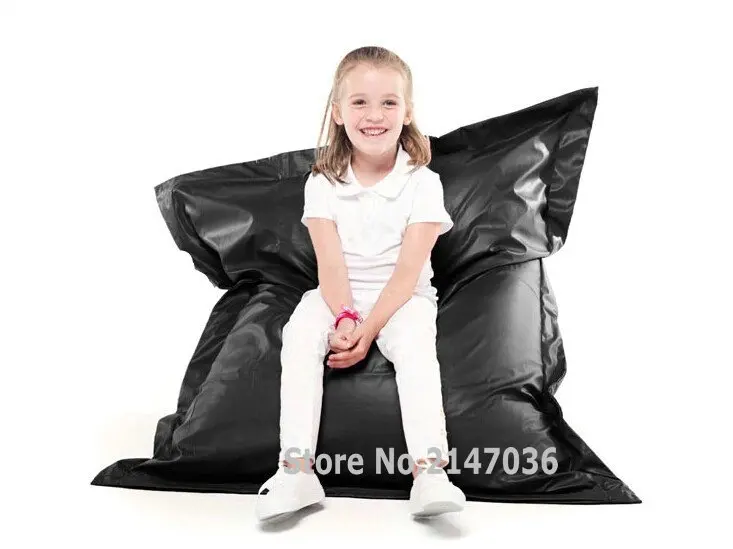 

Black waterproof and dirt oil resistant bean bag chair, outdoor garden beanbag sofa seat