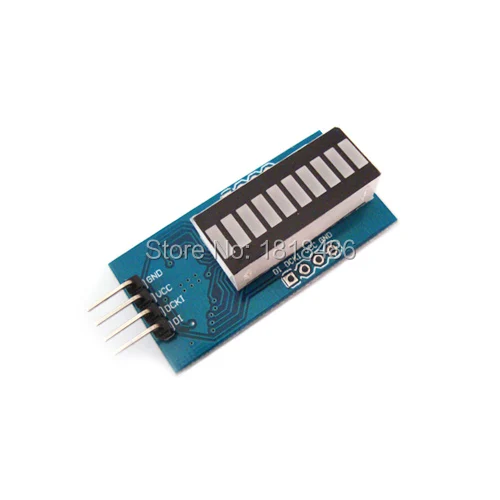 LED Bar Green Strip 10 Segment Strip Digital Tube Light Emitting Module Battery Level Display Module For Arduino