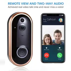 Smart WIFI Doorbell Intercom 1080P Video Ring Door Bell With Camera IR Entry Door Alert Wireless Security Door Call Video Eyes