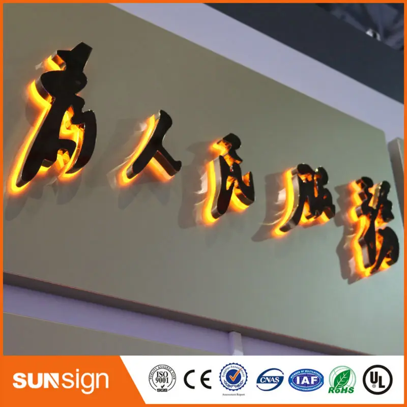 Custom Rgb Led Backlit Verlichte Letters Lettertype
