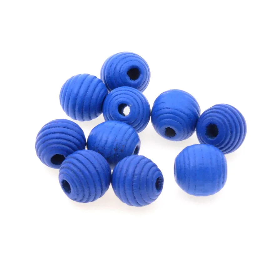 MIAOCHI DIY 60pcs Thread Beehive Wooden Beads For Jewelry Making Crafts Kids Toys Teething 14*13mm Spacer Beading Beads