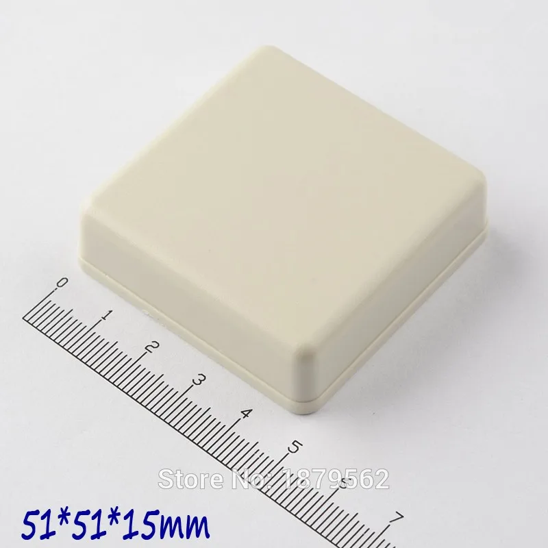 [2 colors] 51*51*15mm plastic electronics project box abs plastic junction box small diy led plastic enclosure desktop enclosure