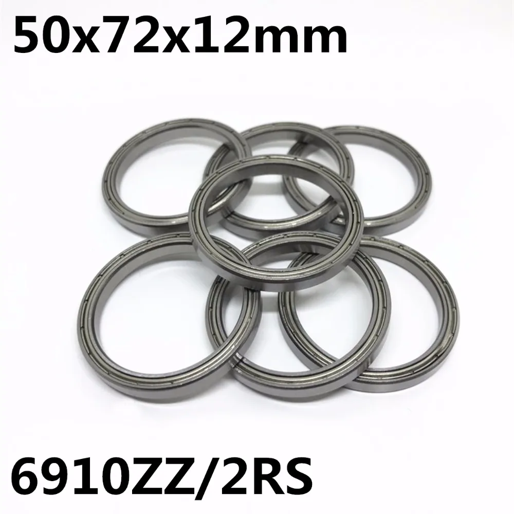 1pcs 6910ZZ 6910-2RS Thin Wall Ball Bearings 50x72x12mm Bearing Steel High Quality 6910 6910ZZ 6910RS