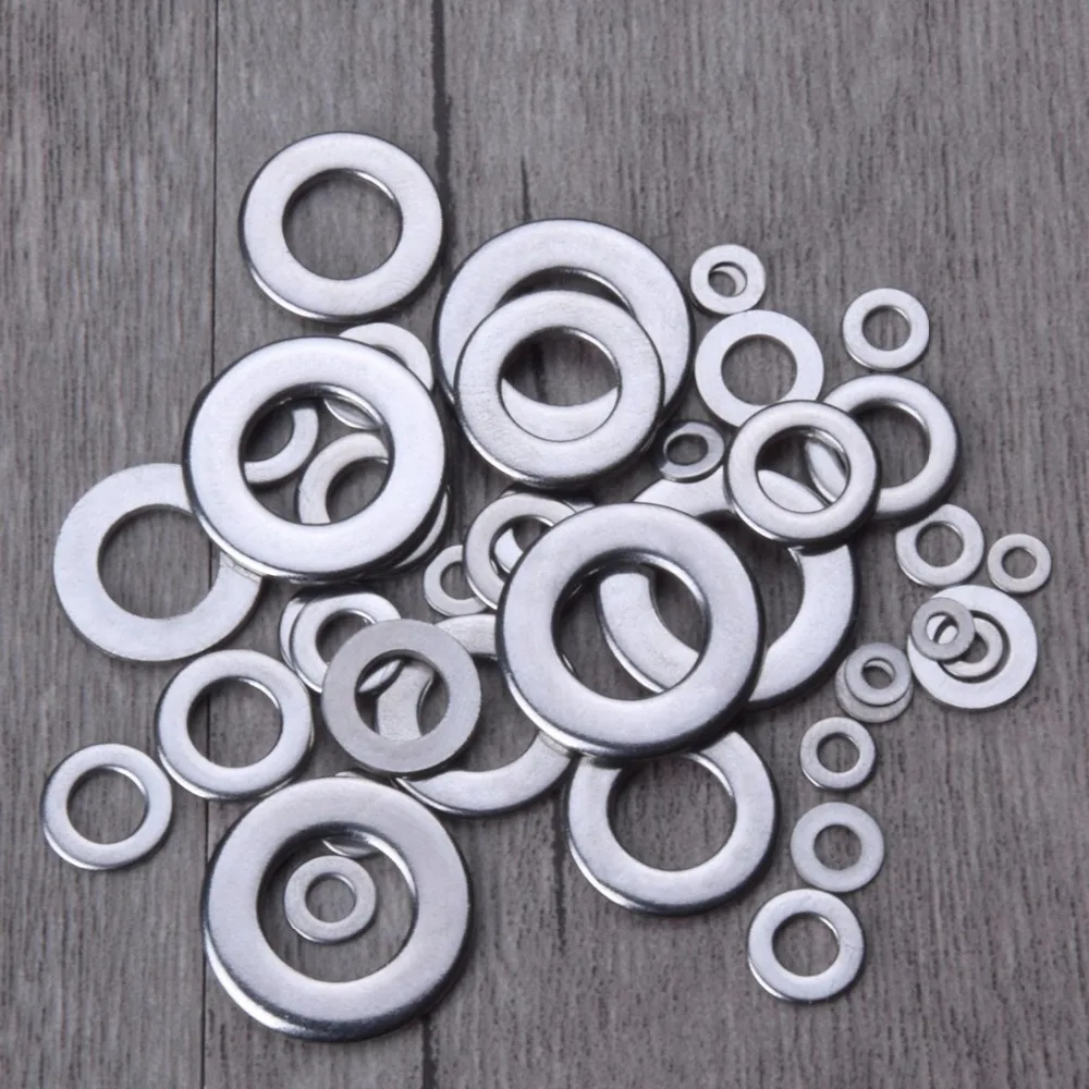 

DIN125 304 Stainless Steel Flat Machine Washer Plain Washer Gaskets M1.6-M33