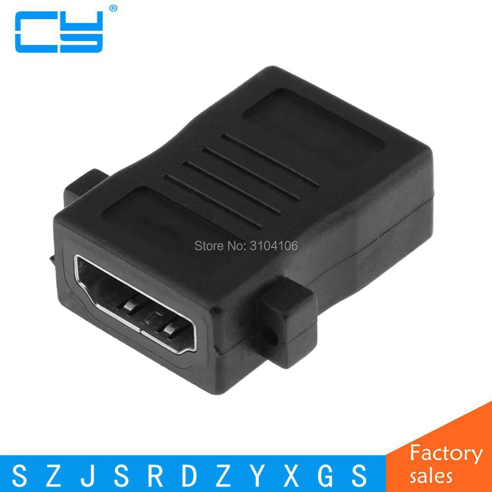 1 шт. HD-совместимый адаптер 2.0 «мама-мама» HD-панель с ухом 180-градусный адаптер HDTV