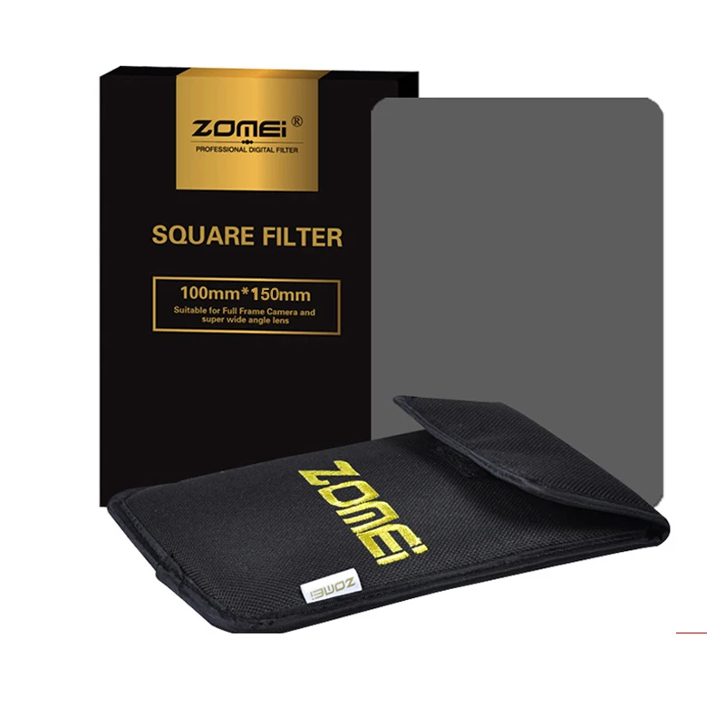 Zomei Square Filter 100mm x 150mm Graduated Neutral Density Gray GND248 ND16 100mm*150mm 100x150mm for Cokin Z-PRO Series Filter