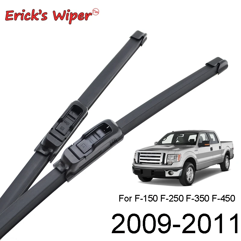 Erick's Wiper LHD Front Wiper Blades For Ford F-Series F-150 F-250 F-350 F-450 MK12 Windshield Windscreen Window Brushes 22