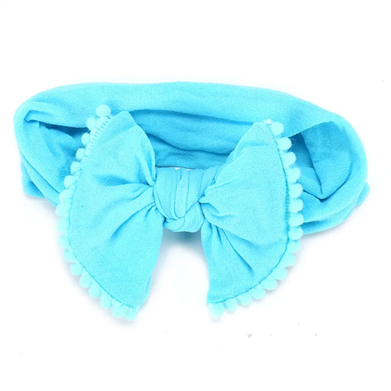 2018 New 10pcs/lot Girls Knot Bow pantyhose Nylon Headbands Elastic Head Bands tooth bandeau bebe Turban Hair Accessories