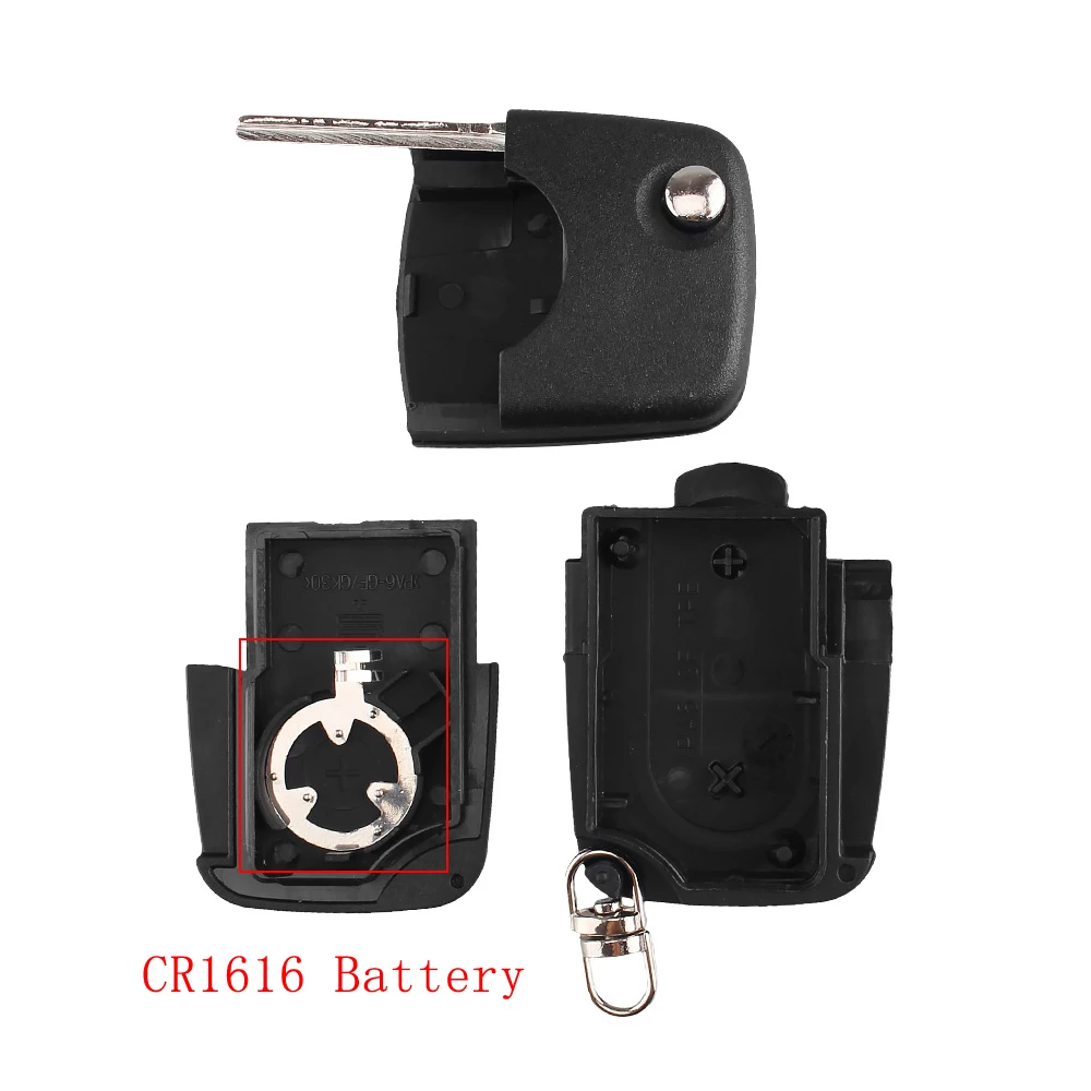 KEYYOU Car Remote Key Shell Case Fob For Volkswagen VW MK4 Golf B5 B6 Bora Passat Golf 4 5 6 CR1616 Flip Car Key Case