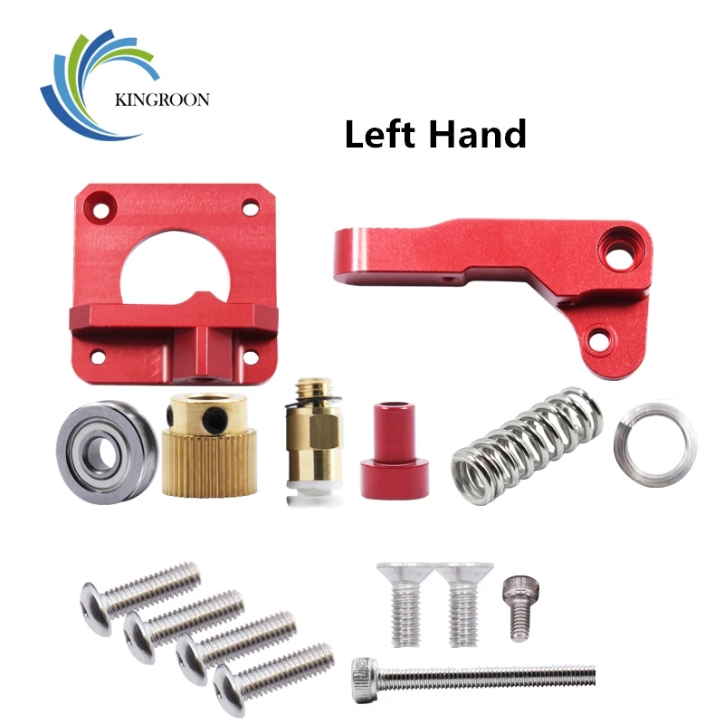 KINGROON mise à niveau MK8 extrudeuse à distance rouge pour imprimante 3D extrudeuse entièrement en métal Bowden main droite gauche 1.75 Filament pièce d'imprimante 3D