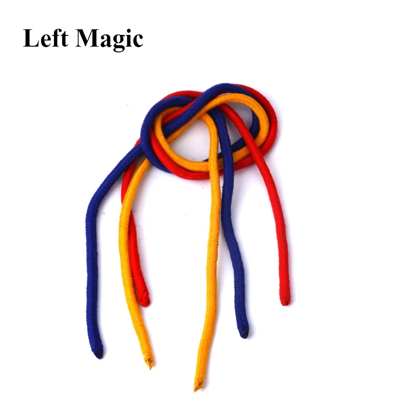 Three Strings Linking Ropes Magic Tricks Red Yellow Blue Magic Rope Close Up Street Magic Props Illusions Gimmick Accessories