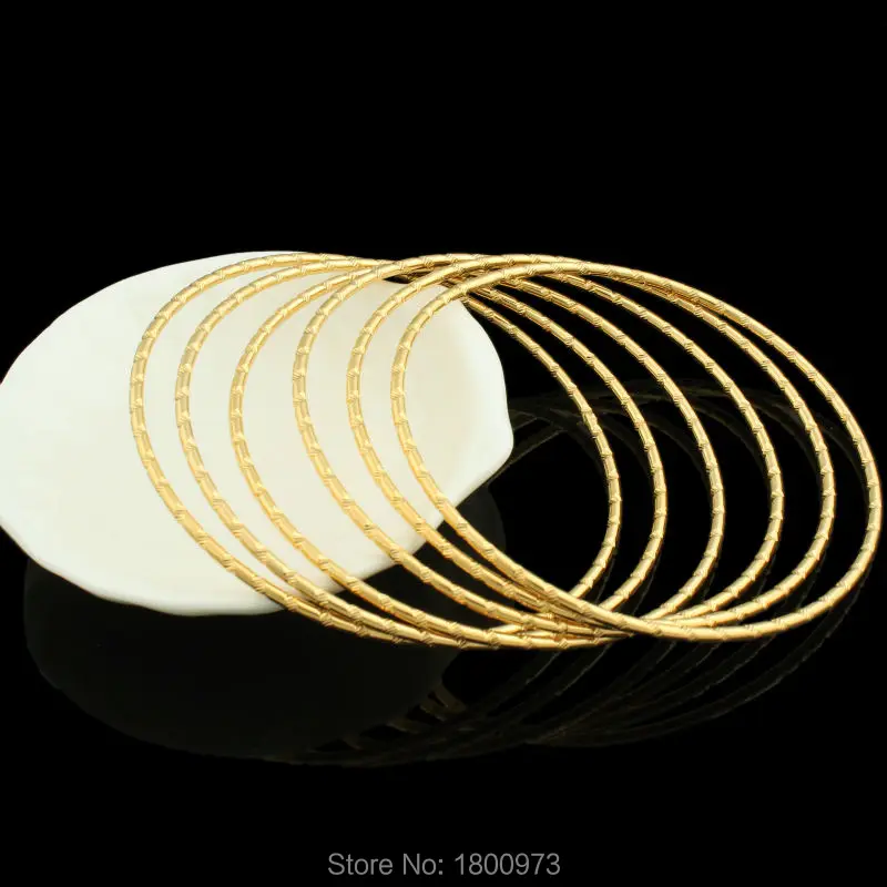 

Adixyn Wholesale Gold Color Ethiopian Punk bangle bracelet bangle African Women jewelry Gold Dubai big circle bangles