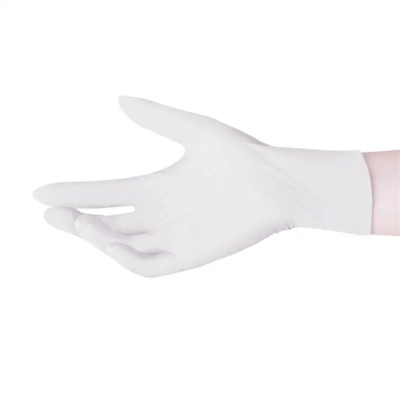 10Pcs Powdered Rubber Gloves Anti-skid Acid-base Disposable Laboratory Latex Gloves Household Cleaning Glove Supplies