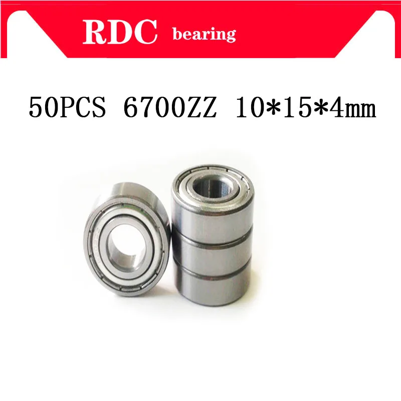 

Free Shipping 10pcs ABEC-5 6700ZZ High quality 6700z 6700 ZZ Z 10x15x4 mm metal seal Thin Wall Section Deep Groove Ball Bearings